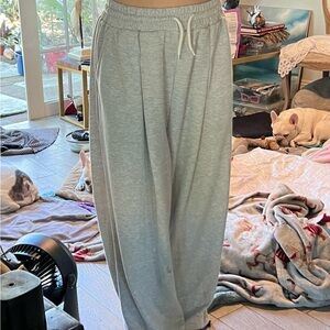 Korean wide leg oh so soft Women's Track Pants only worn for the photo